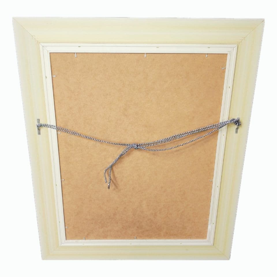 マルクシャガール 私の村 複製画 油彩画 額入り シルバーフレーム