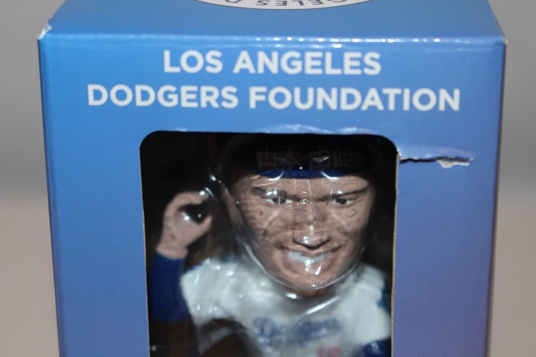 [訳あり新品2] 山本由伸選手ボブルヘッド ジャベリン（槍)2025年9月27日