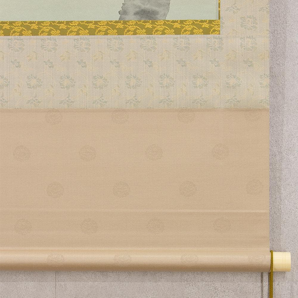 ※Tsutsuzi Sato　掛軸 横幅 水越由喜「桜」共箱