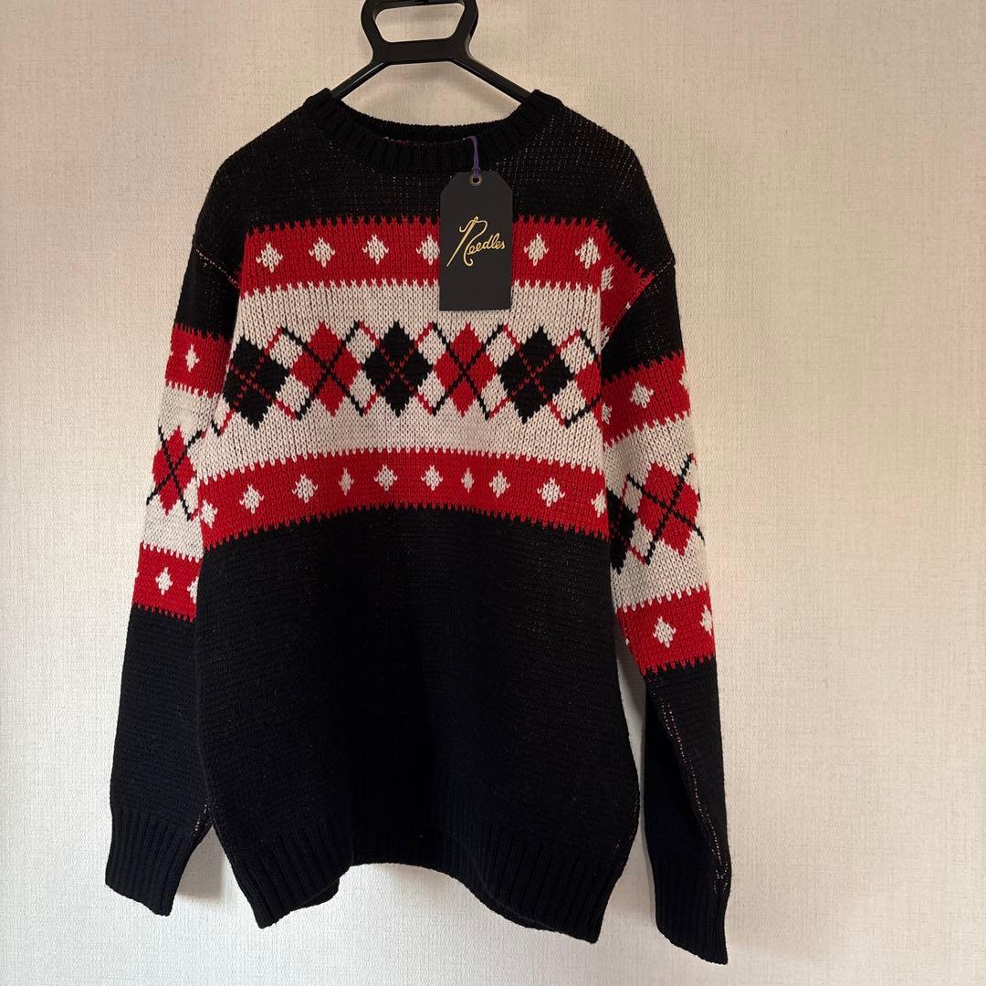 【新品未使用】Needles アーガイル柄ニットセーター S