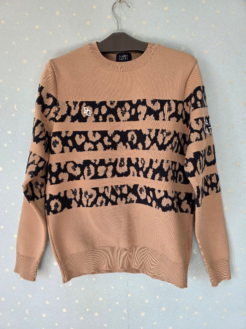 新品タグ付きPEARLY GATES レオパード柄ニット４