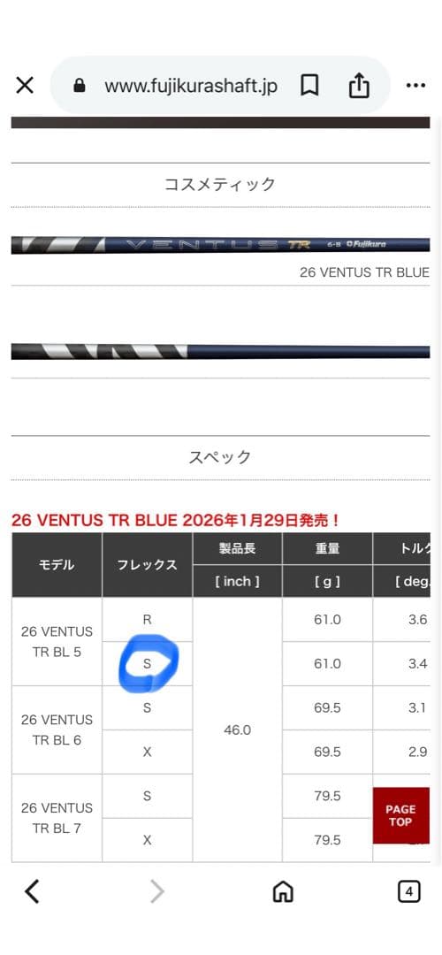キャロウェイクワンタムトリプルダイヤMAX10.5°26ベンタスTRブルー5S
