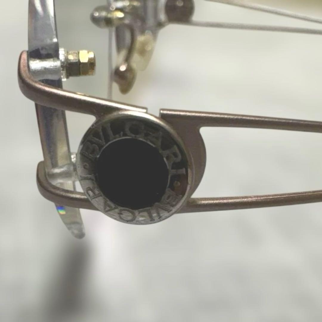 BVLGARIブルガリゴールドメタルフレームクリアレンズサングラス　レディース