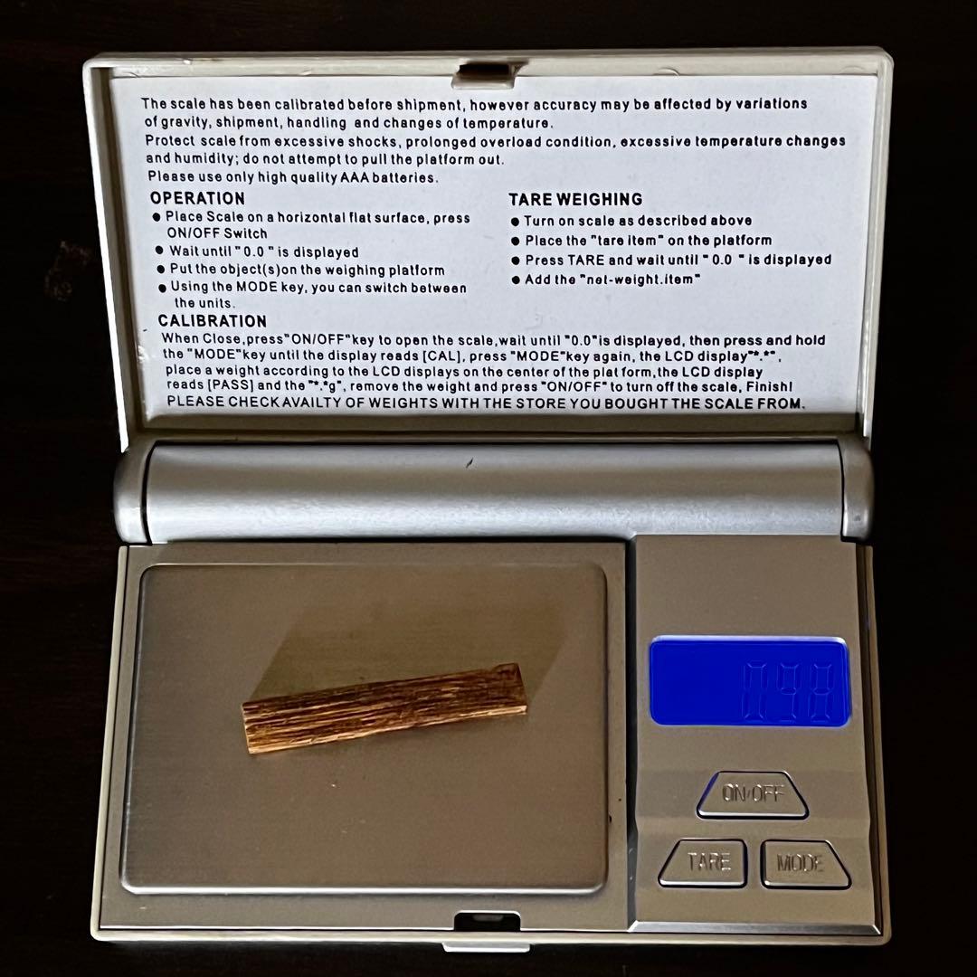 ●香木●志野流香道●蜂谷宗由銘●伽羅「軒の桜」0.98g●香木●聞香