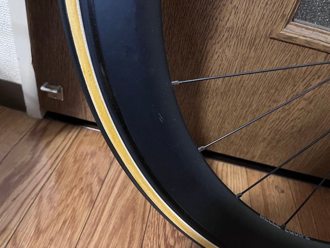 ノーブランド カーボンホイール チューブラー シマノ11s タイヤ付き