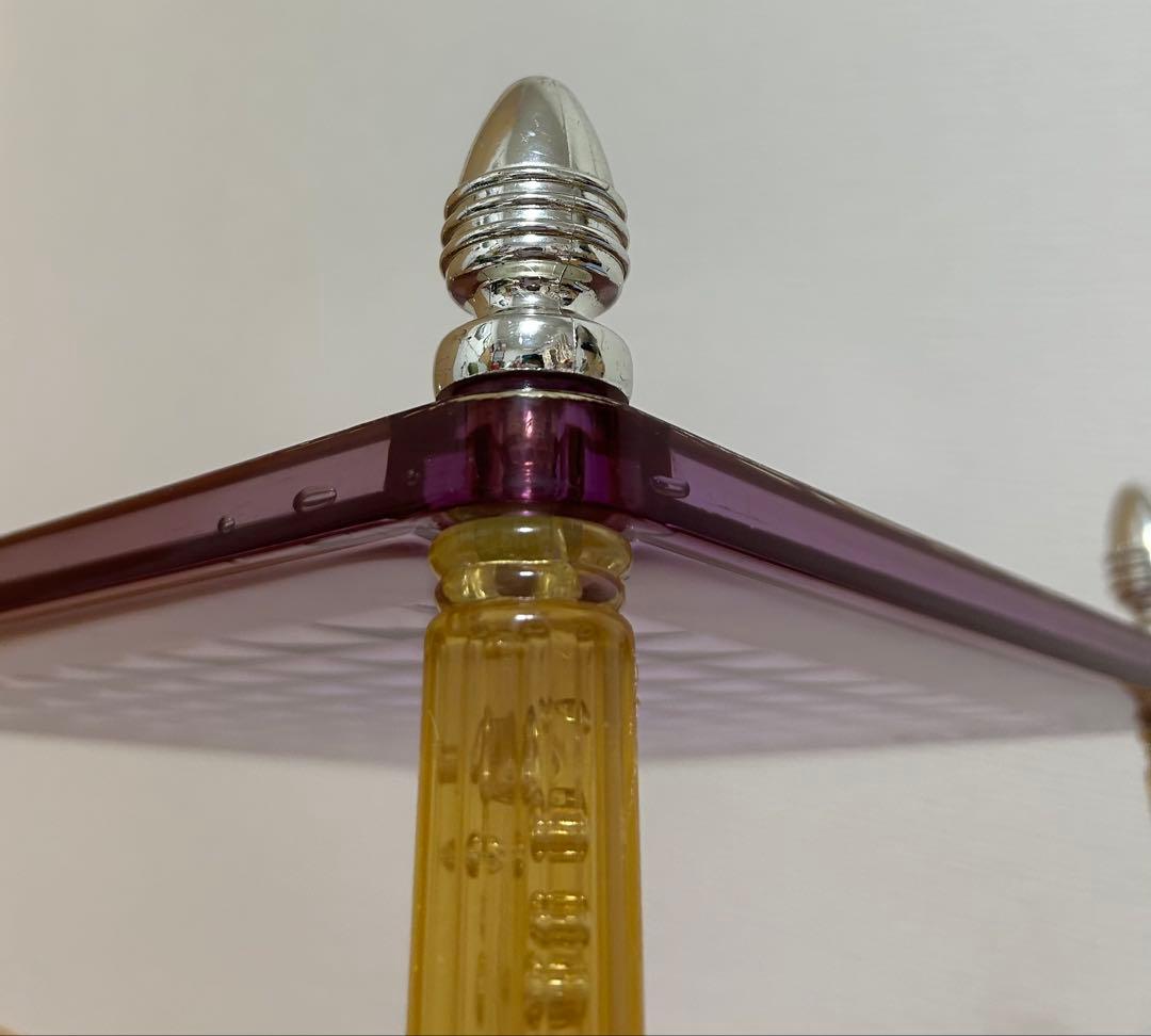 レトロポップ 昭和レトロ ラック キッチンラック パープル イエロー シルバー