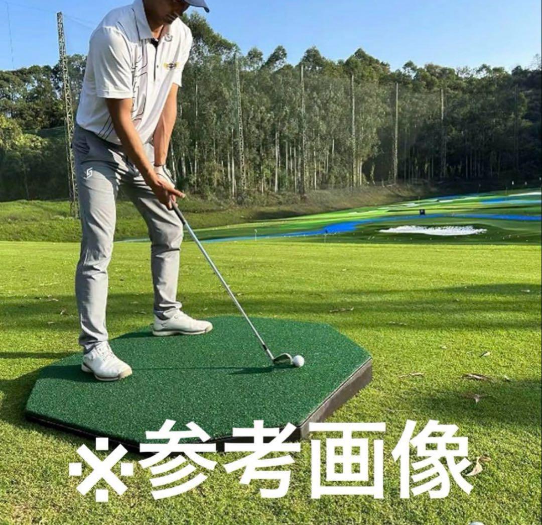 ゴルフ　練習用　傾斜ショットマット　傾斜マット　8角形　100cm×100cm