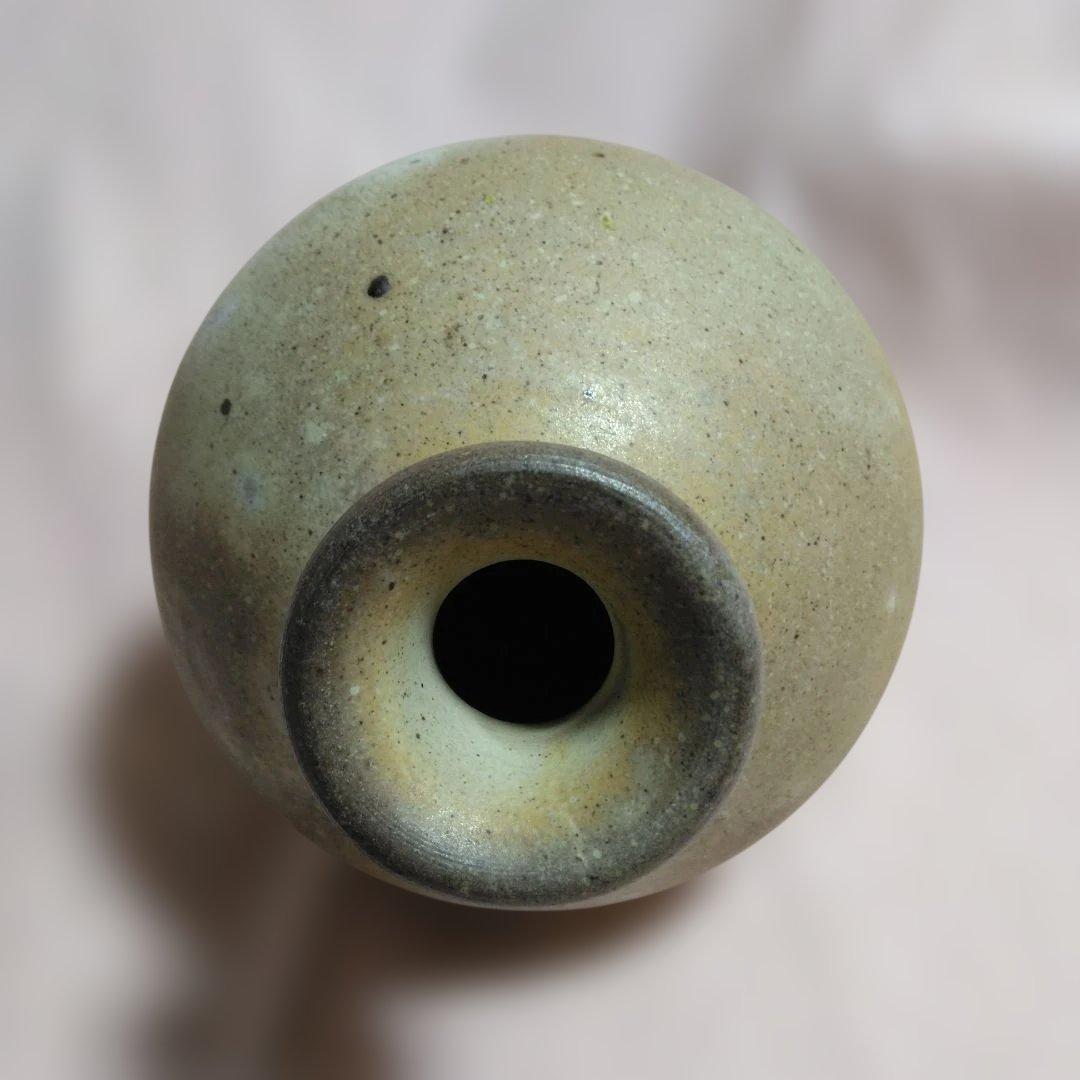 丹波焼　大西誠一作　白丹波窯変花生け