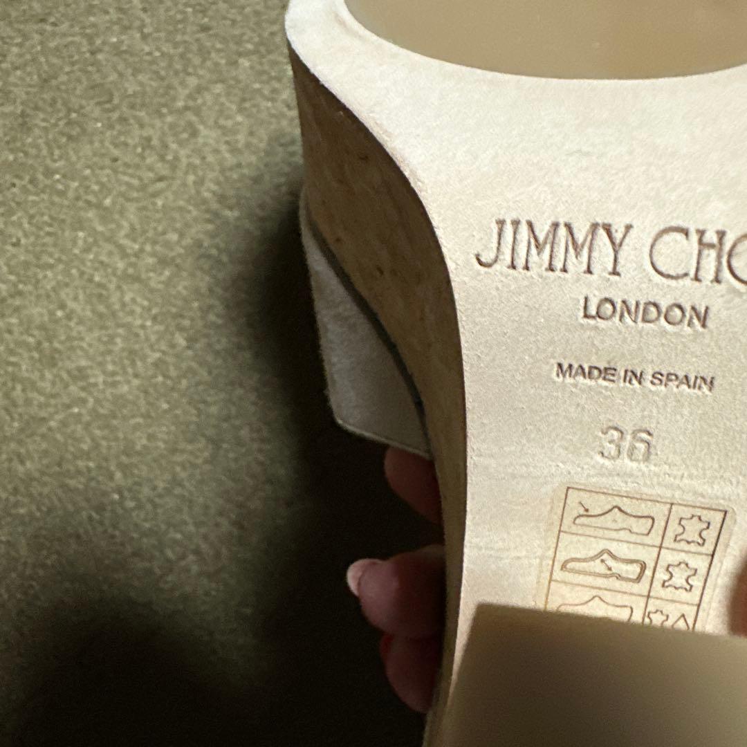 めっちゃかわJIMMY CHOO ベージュ スエード ミュール36