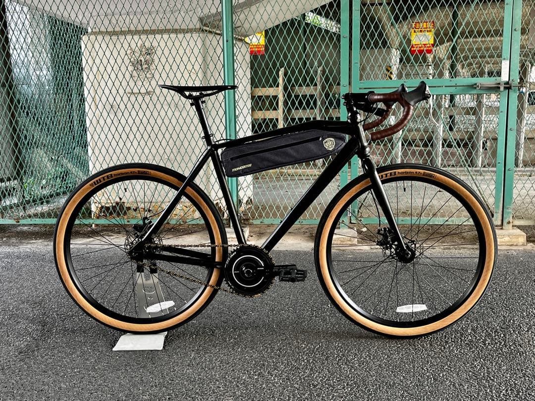 シクロクロスバイク アルミフレーム 黒