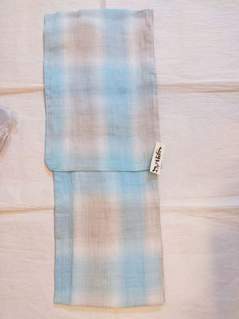 【新品】浴衣セット　 近江ちぢみ 本麻　日本製　高級　大人洗える　夏着物　単衣