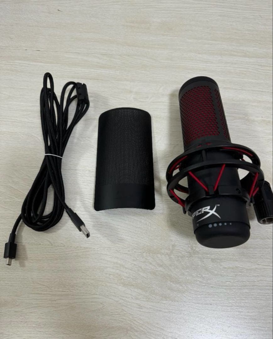 HyperX コンデンサーマイク USB接続 アーム おまけ