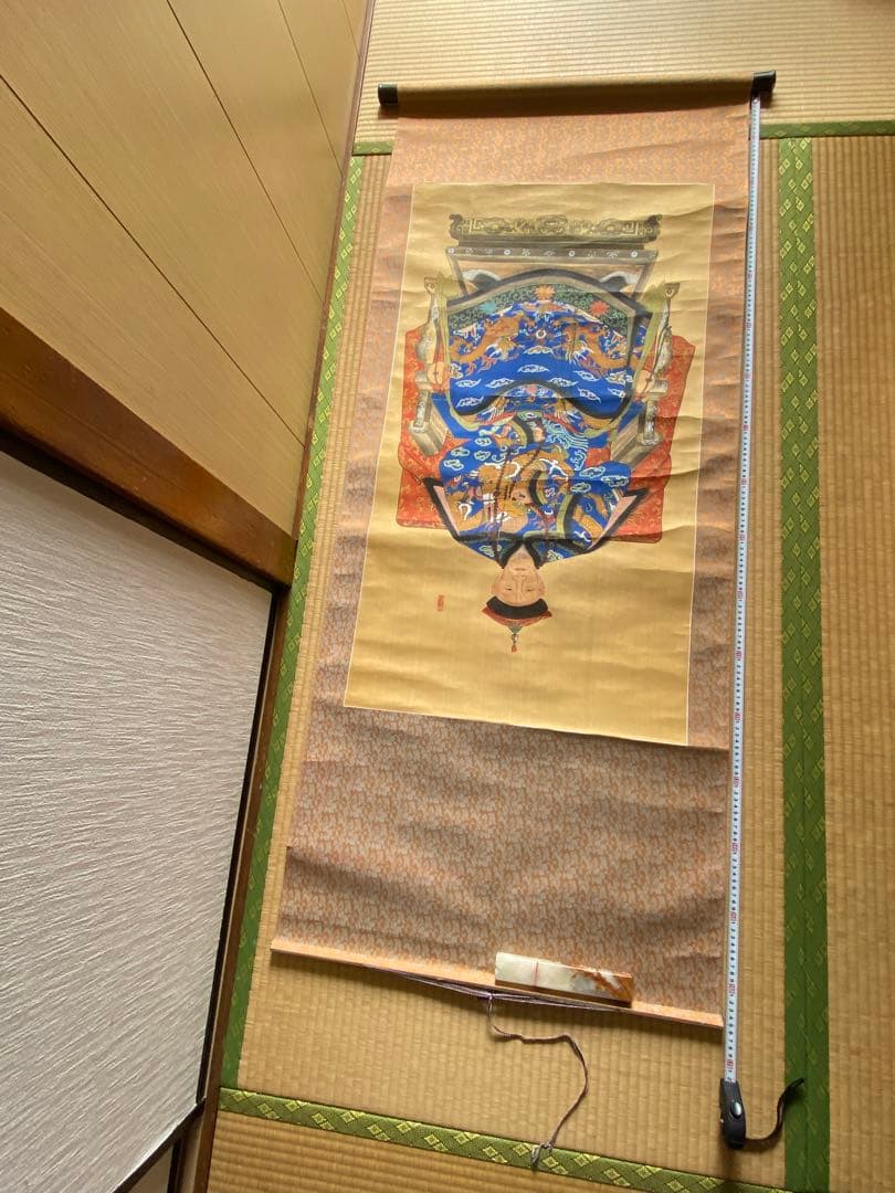 中国明の大臣　哲学者　王陽明という人物　油絵