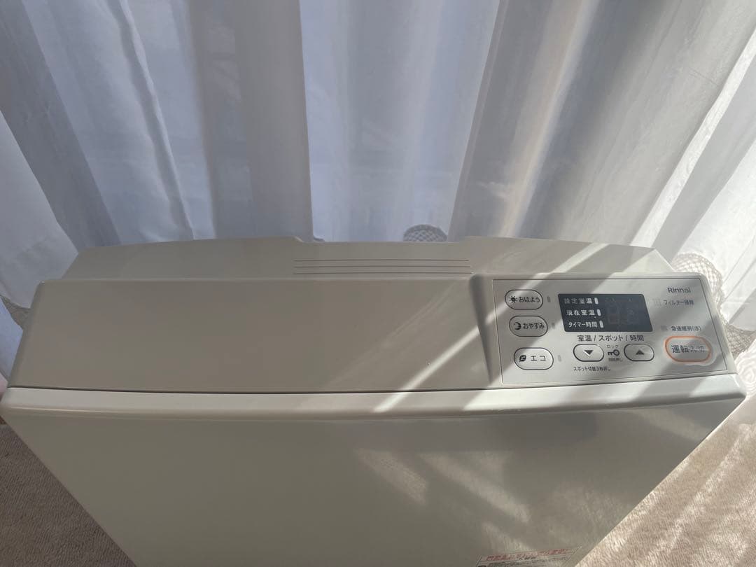 【美品】Rinnai 都市ガス ガスファンヒーター SRC-365E ホワイト