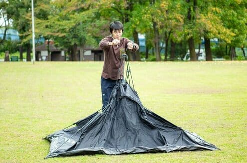 キャンプセットB（アウトドアグッズ）　ワンタッチテント/アルミテーブル/フォール