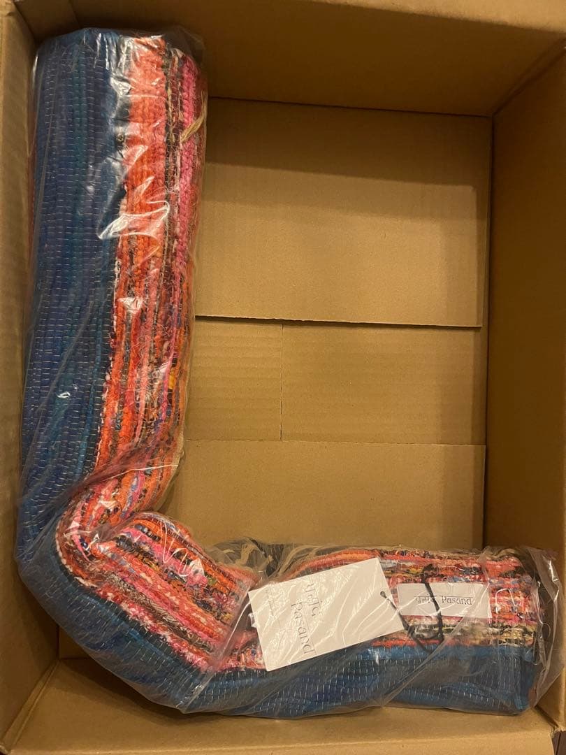 【お値下げ】ヌキテパ　【新品】ハンドメイド コットン ラグ70cm×120cm