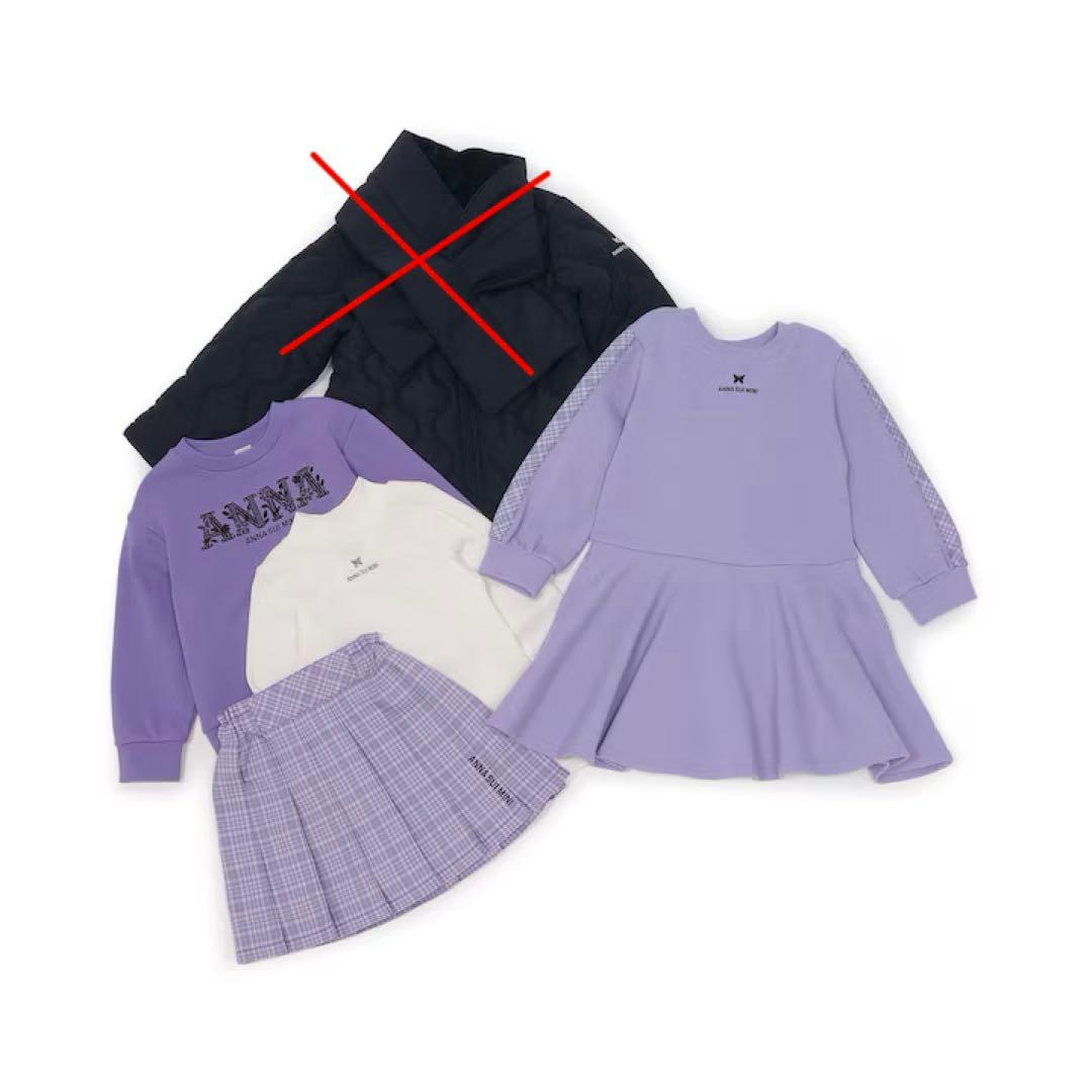 ANNA SUI mini【2026年福袋】150cm 4点　コート取り抜き