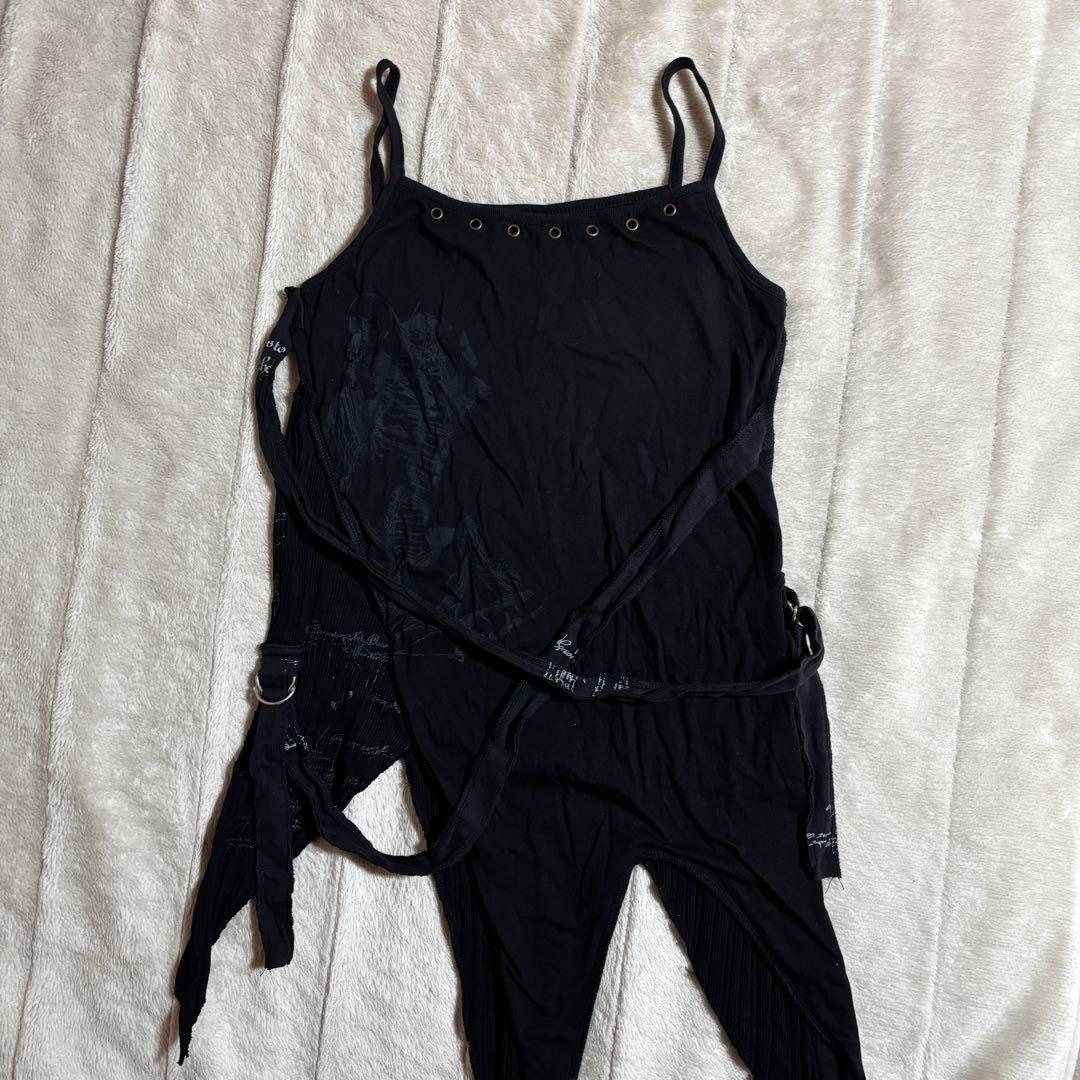 は*ん様 【Y2K】h.naoto アシンメトリックブラックキャミソール