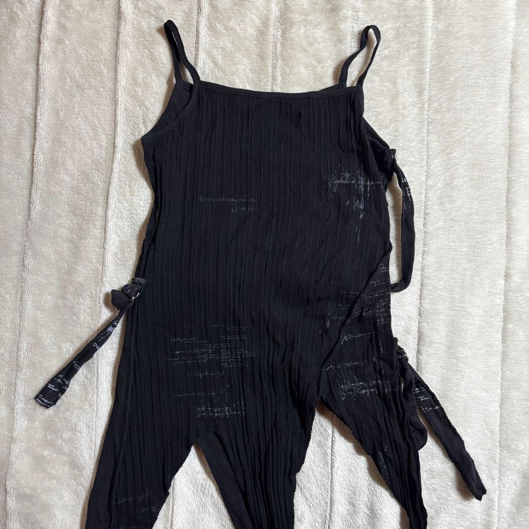 は*ん様 【Y2K】h.naoto アシンメトリックブラックキャミソール