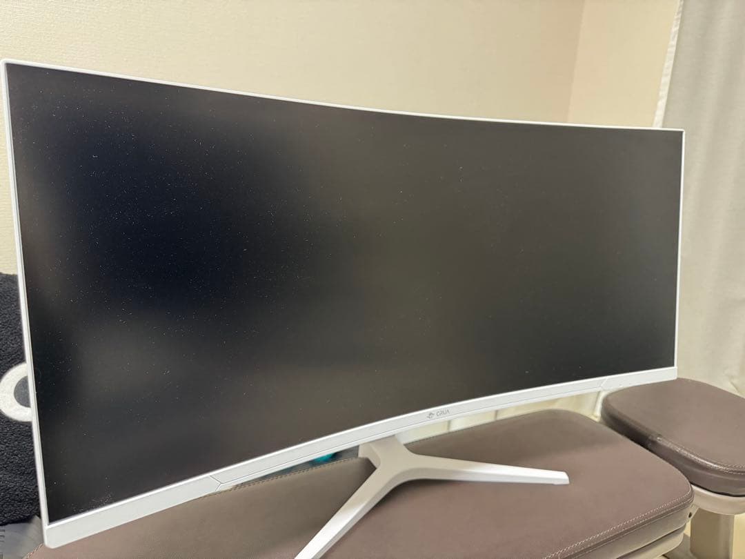 CRUAゲーミングモニター　湾曲　34インチ　ウルトラワイド