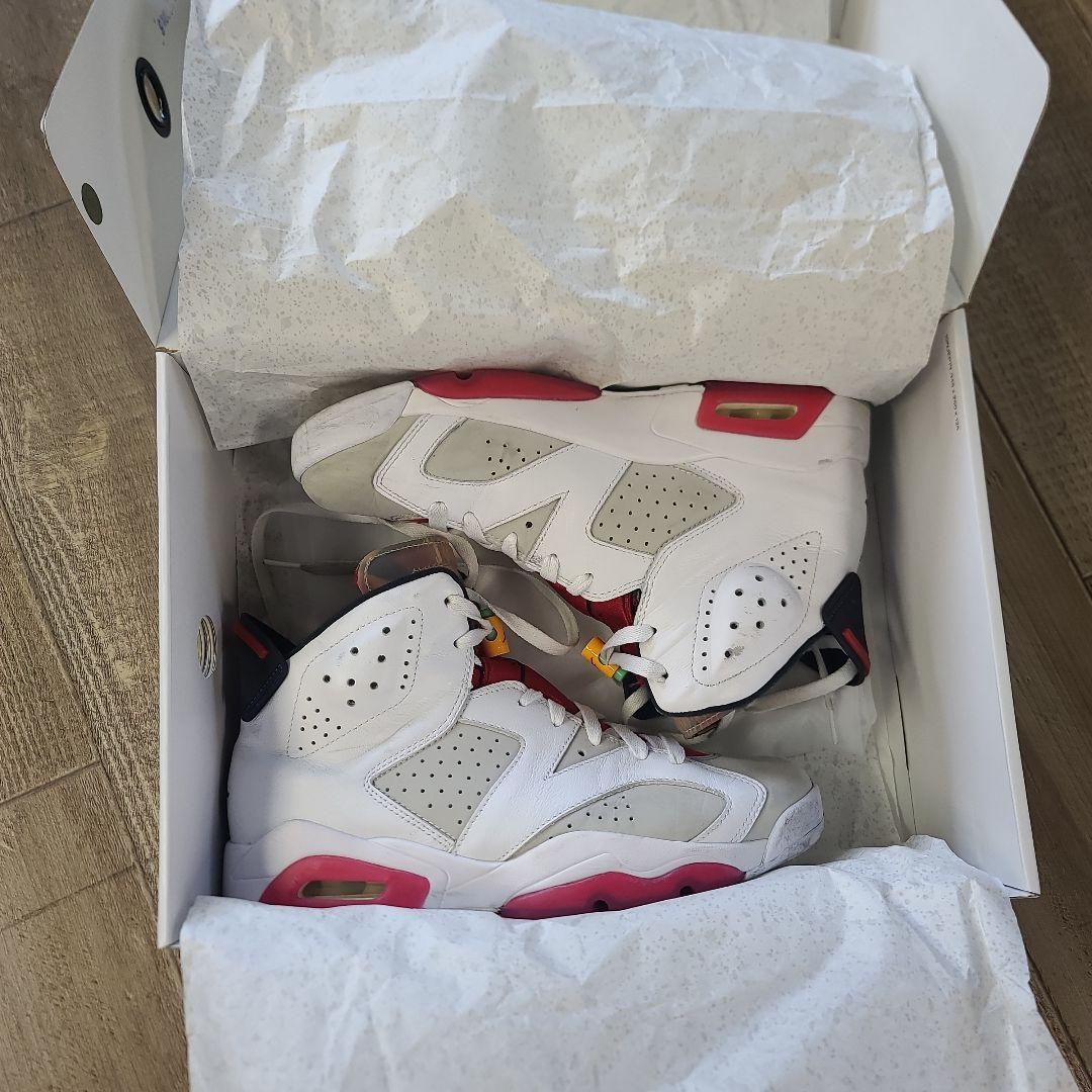 Air Jordan 6 RETRO バックスバニー ホワイト/レッド