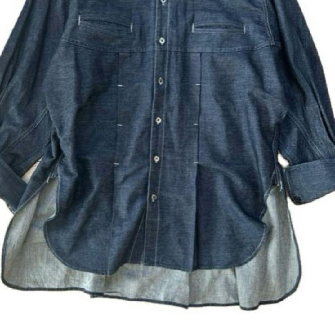 【p.p.pean】ジュンミカミ オーバーサイズ　デニムシャツ 日本製