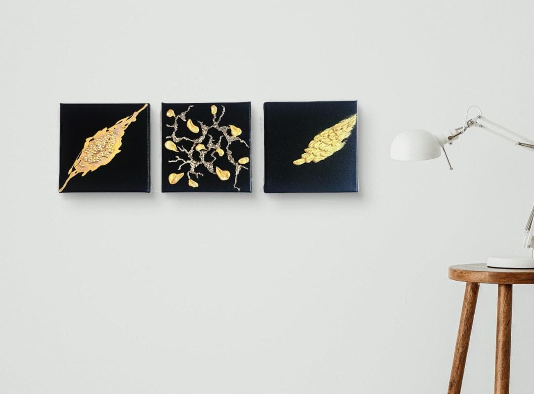 ビッグバンⅠーⅢ/ テクスチャーアート 18×18㎝ S0 原画1点のみ