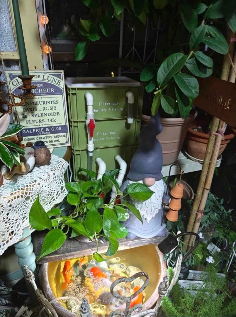 25W水中ポンプ付き　水槽用最強ろ過フィルター 外部式上部濾過装置器アクアリウム