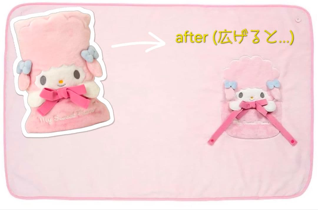 ※新品未開封！サンリオキャラクター2WAYブランケット(ぬいぐるみ)７点セット！