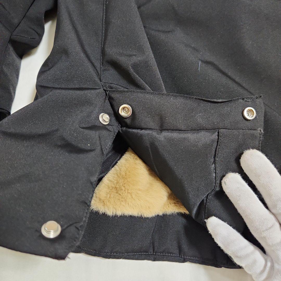 ZARA モッズコート ボア ブラック ファー付きLサイズ コメント必見