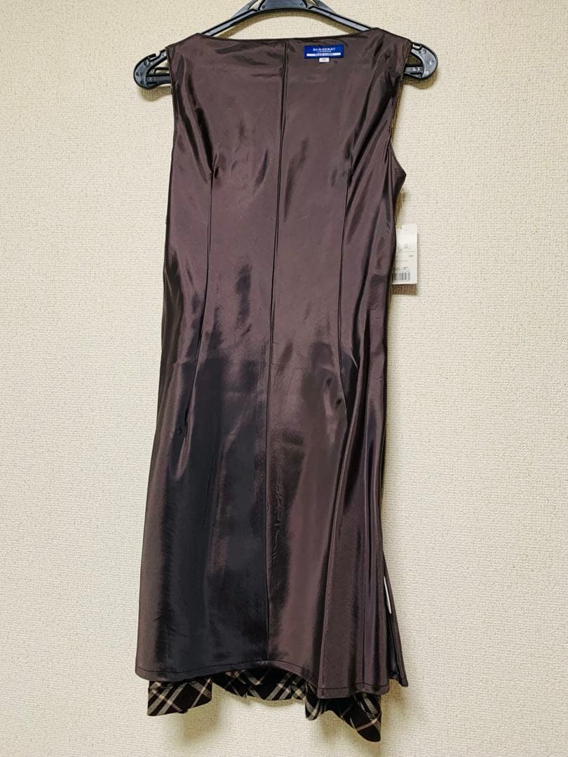 バーバリーブルーレーベル ノバチェック ノースリーブワンピース サイズ38