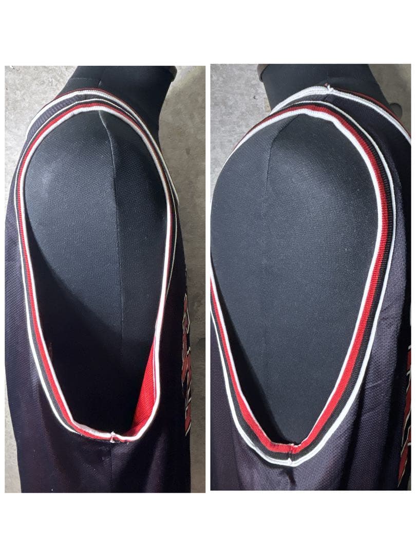 【希少】ジョーダン　バスケットユニフォーム　赤黒リバーシブル　23番　48