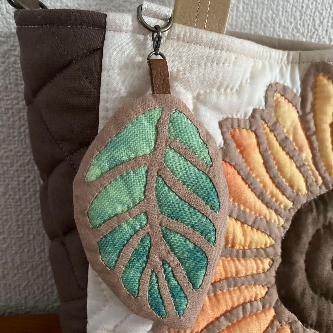 ハワイアンキルト◆トートバッグ◆ひまわり◆ハンドメイド