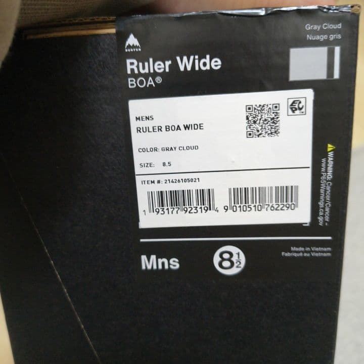 スノーボード burton ruler 26.5