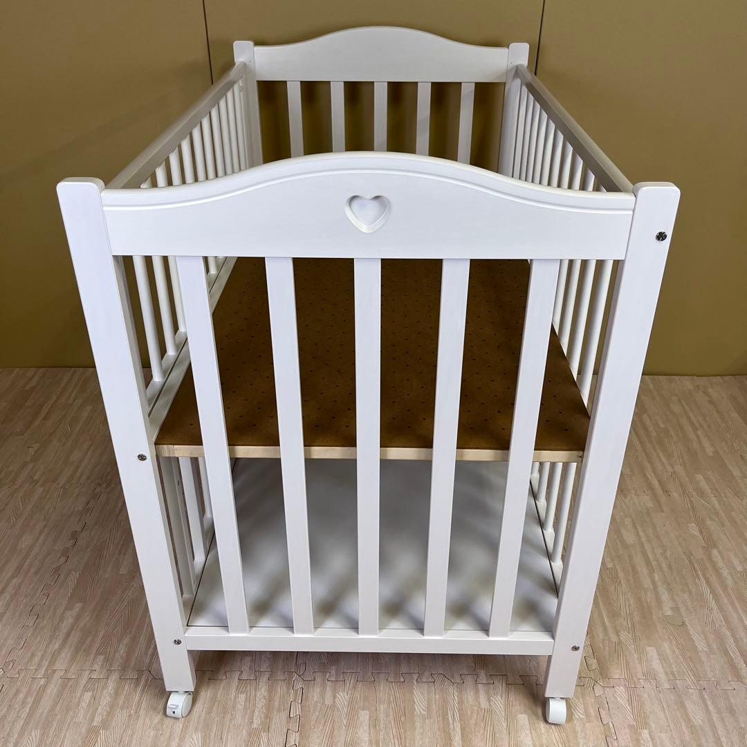 ☆除菌清掃済☆　♡ハートが可愛い♡　☆超美品☆スリーピー　プロヴァンス　ホワイト