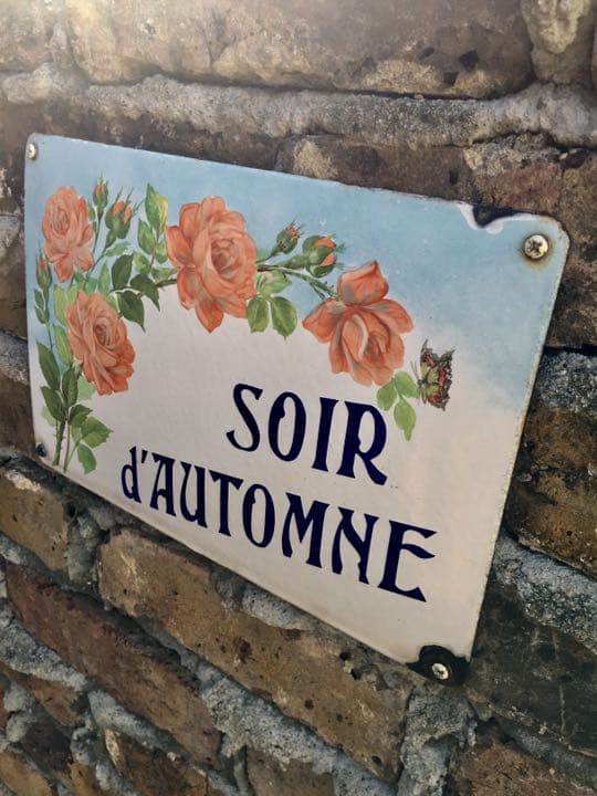 レア  フランスアンティーク  ホーロー  ハウス  サイン