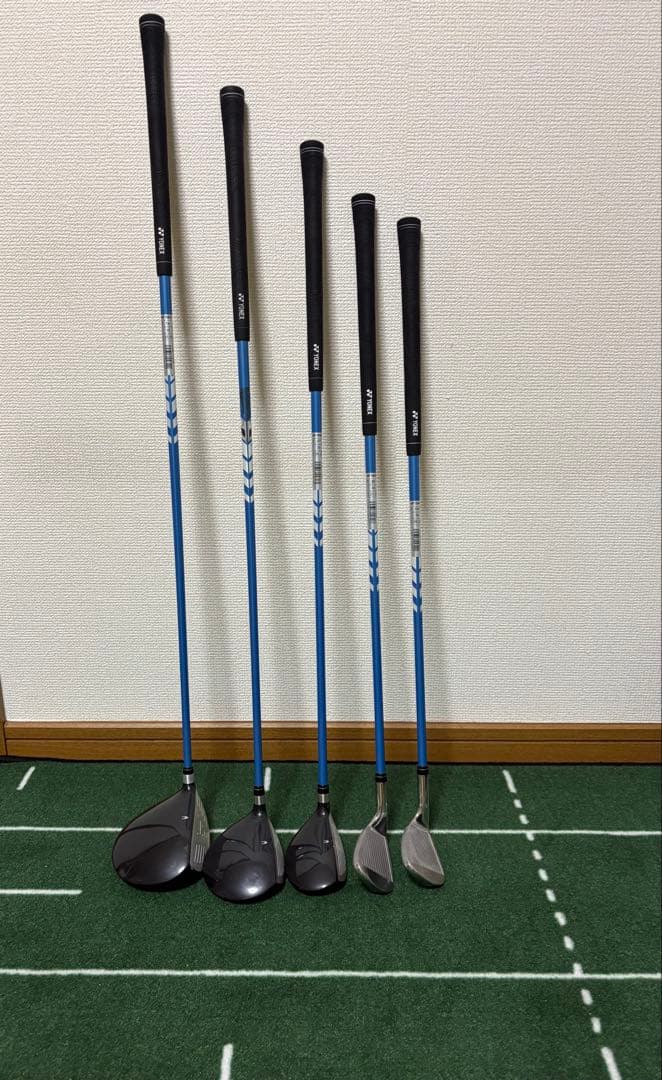 YONEX J120ジュニアクラブ1w.5w.5u.9I.SW5本セット