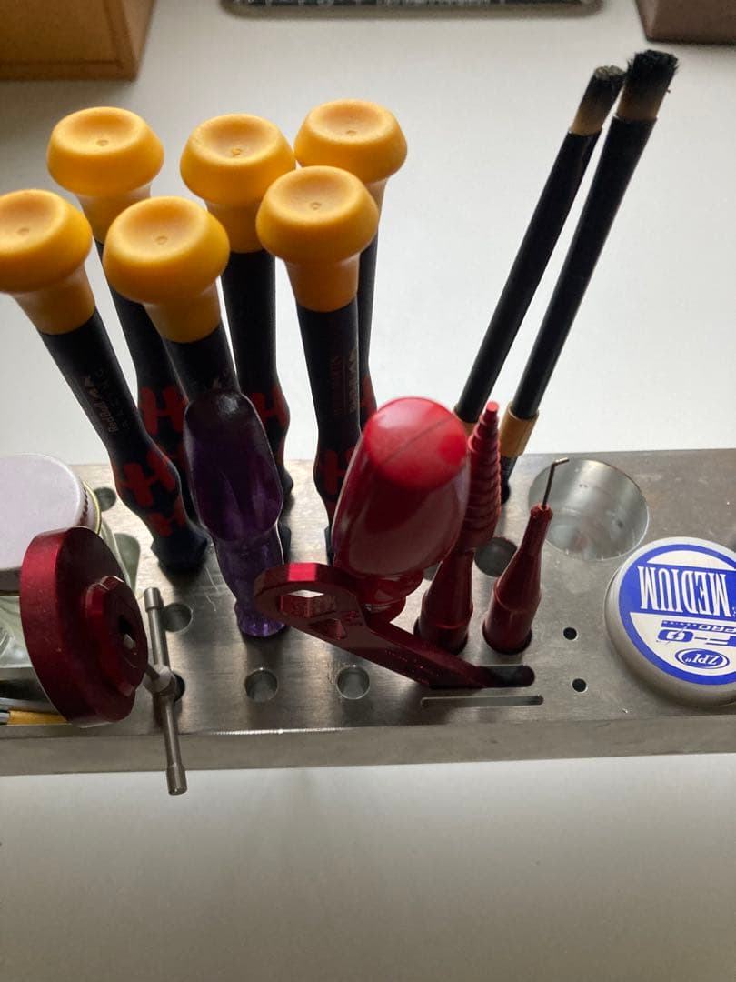 リールメンテナンス 精密ドライバー リールオイル などの収納に　ステンレス