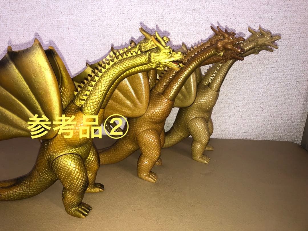 キングギドラ フィギュア⭐️レア色違い⭐️貴重な2本つの⭐️歴代怪獣ボックス版　ゴジラ