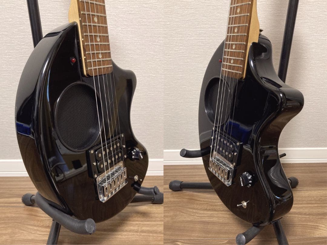 ほぼ新品 FERNANDES ZO-3 黒 イヤホンジャック付USBアダプター付