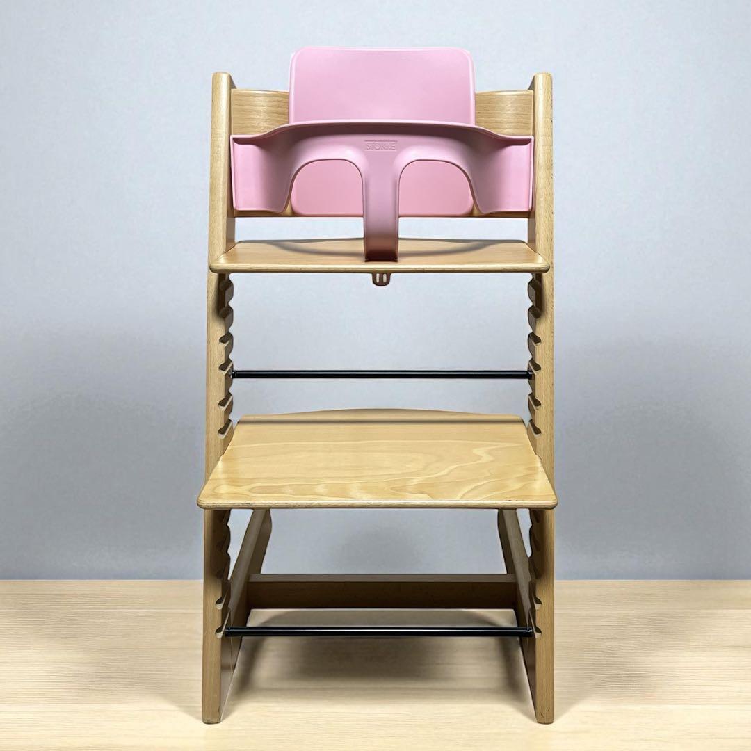 専用　　　ストッケ トリップトラップ ナチュラル×ピンクベビーセット人気カラー