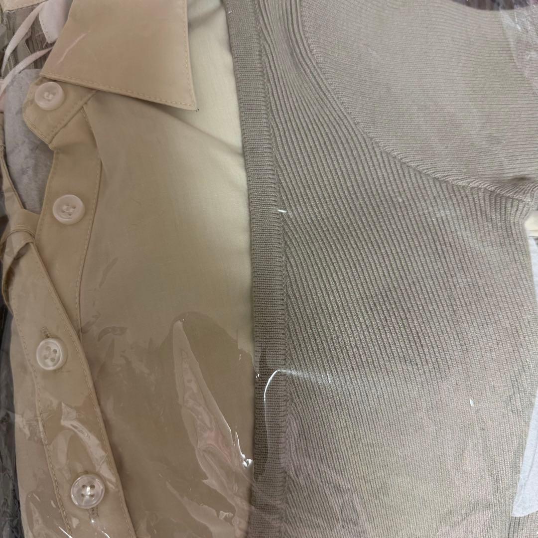 ダーリッチ シャツドッキングプリーツミニワンピース F グレー（GRY）