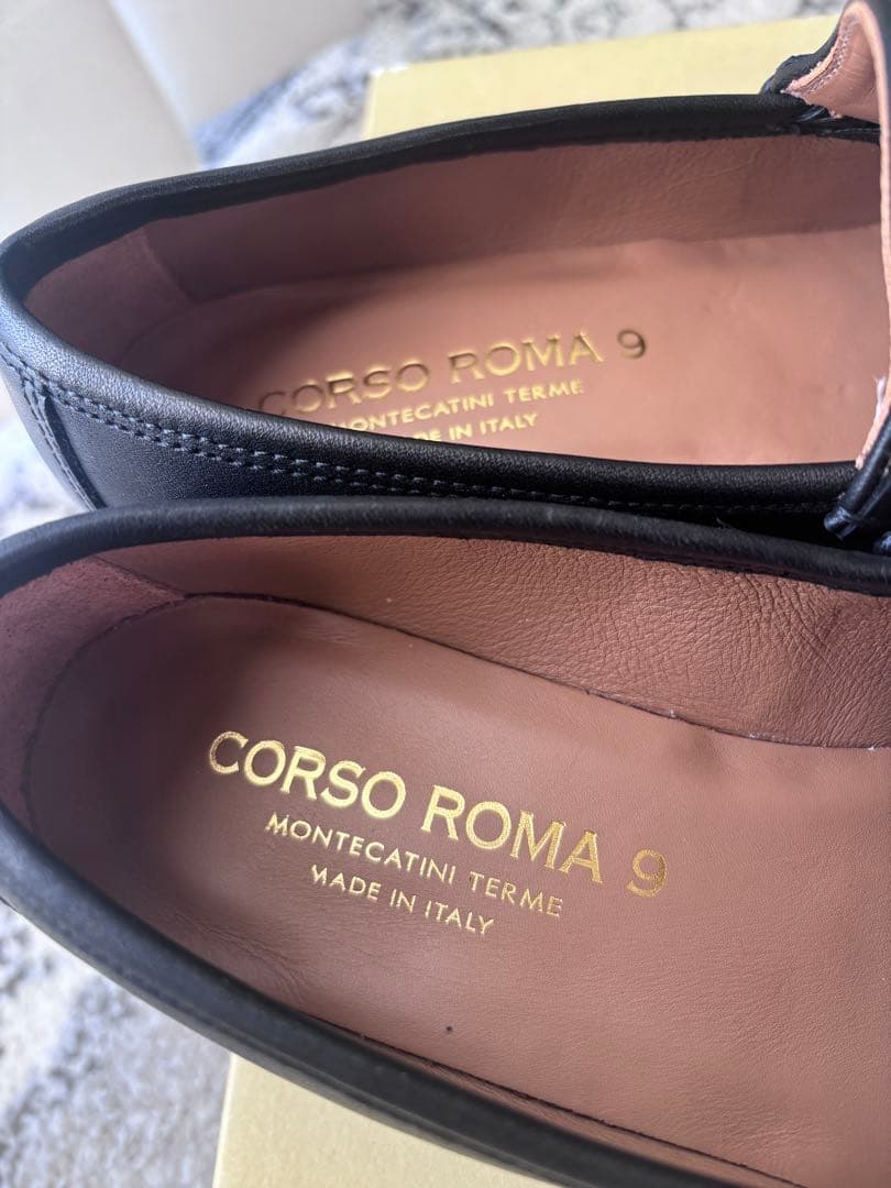 CORSA ROMA 9 ローファー・革靴 ホワイト・ブラック