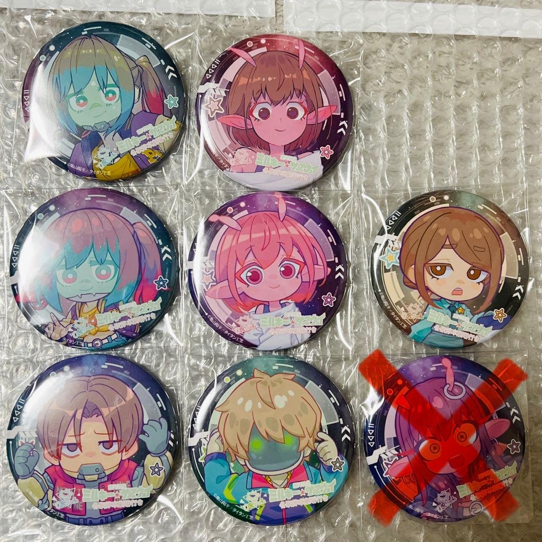 【おまけ付き】銀河特急 ミルキー☆サブウェイ ORBcafe　缶バッジ7点