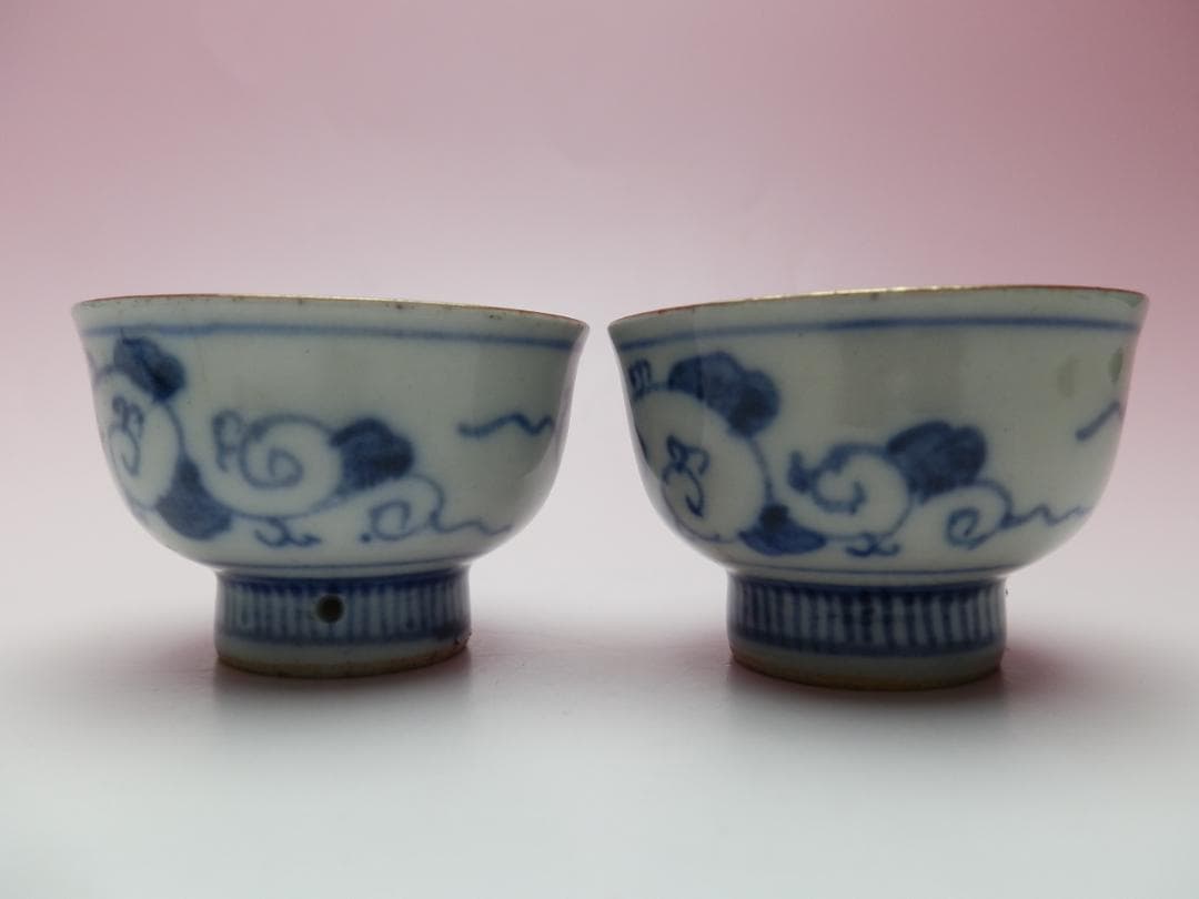 九谷 金彩 花紋 盃 E71224