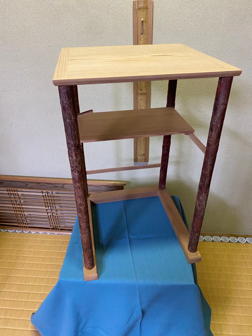 茶道具/寒雲卓　円能斎好写し　組立式