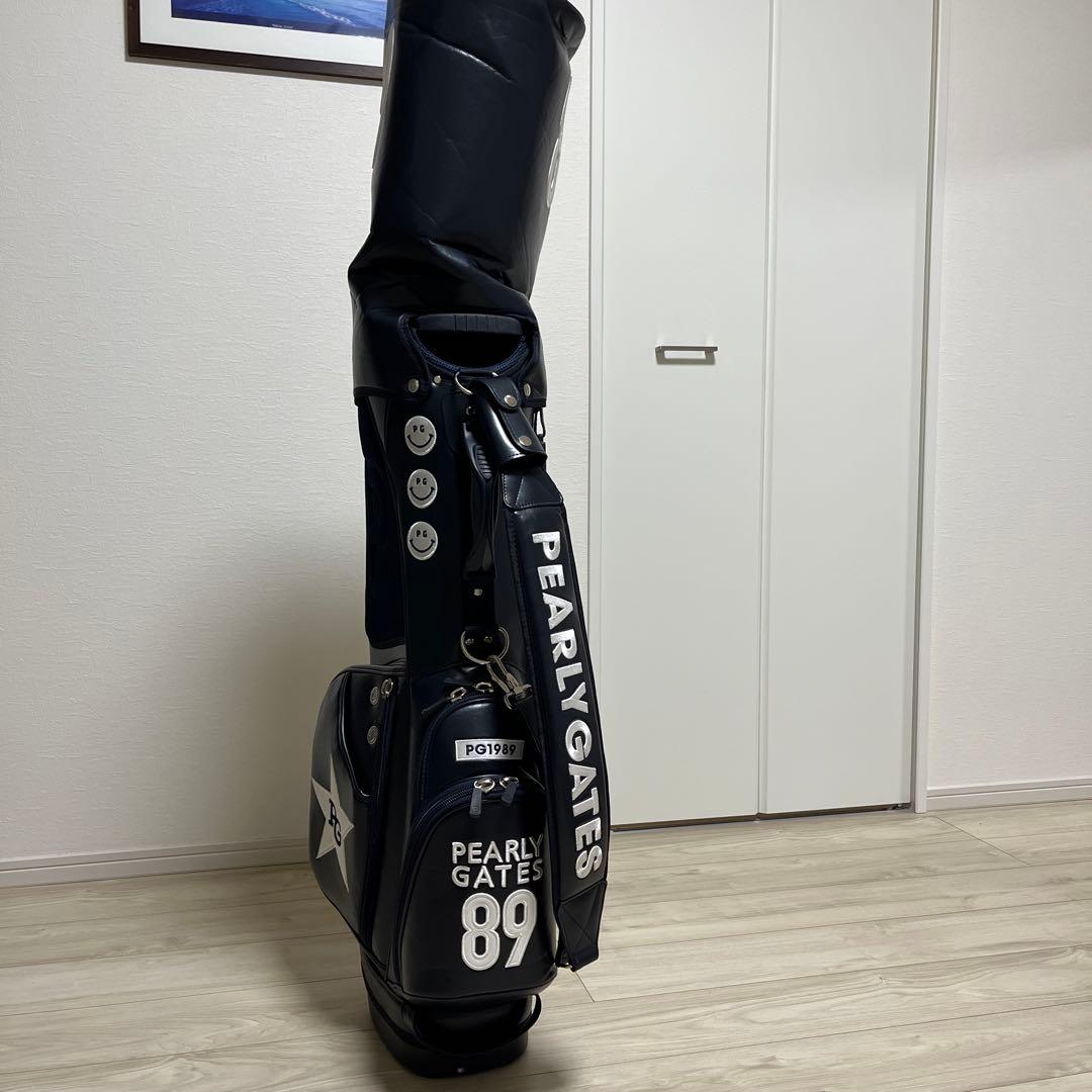 PEARLY GATES ゴルフバッグ 9型ネイビー