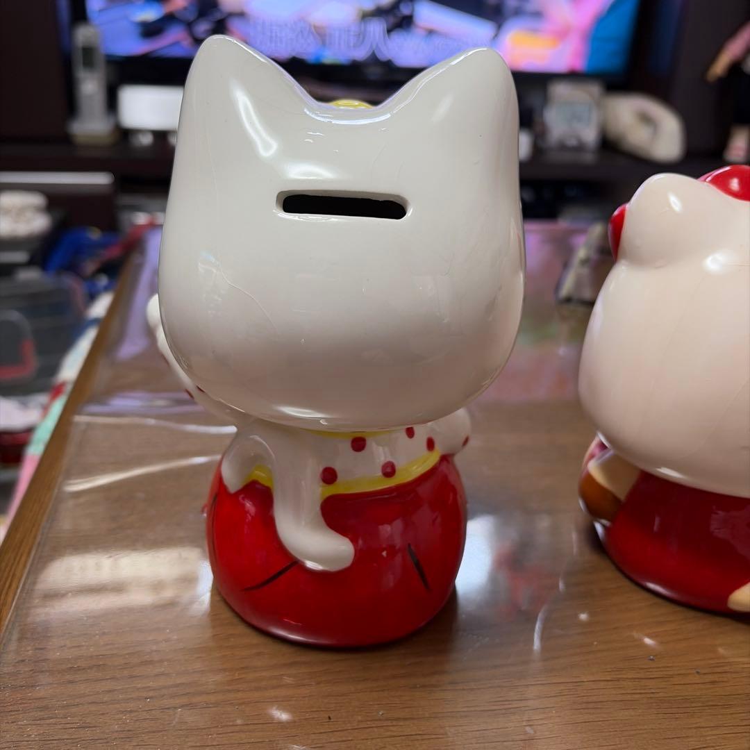 ナムコなんじゃタウン　ハローキティとモンスターハンター陶器フィギュアセット