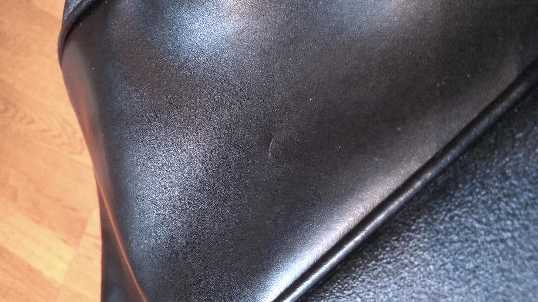 【中古・美品】バーバリー キャディバッグ ノバチェック ブラックレザー