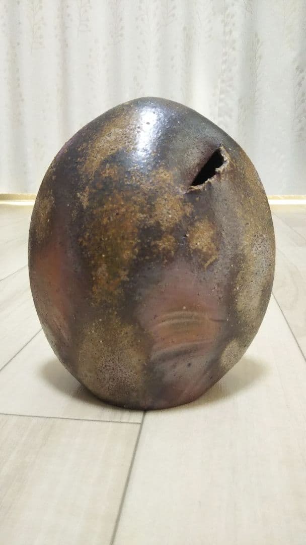 備前焼 花瓶 奥本丸味